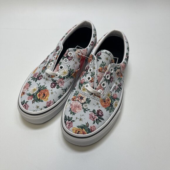 Vans Era Garden Floral Retro Flowers wallpaper AOP Skate Low Top Wom Sz 7 US New - Picture 2 of 12